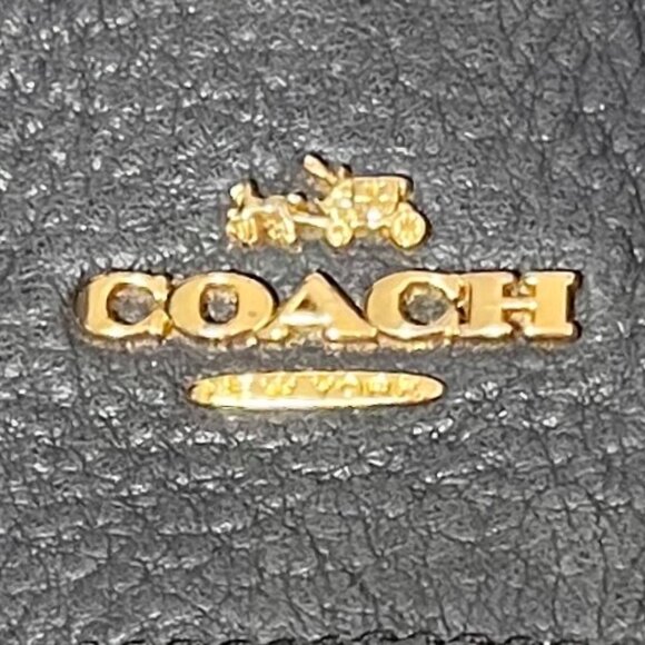 COACH Triple Pouch Lexy Beautiful Blue/Gray Bag - Picture 2 of 7